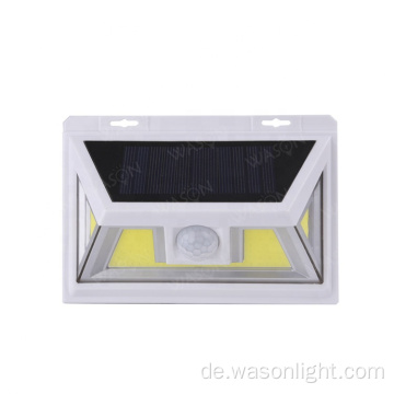 Großhandel 2 Modi 450 Lumen 74*COB Outdoor Security Solar Power Sensor Wandmontiertes LED -Licht IP65 wasserdicht